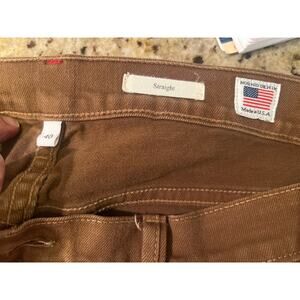 Noend Denim Mens made in the USA straight 40” Waist 31” Inseam Brown